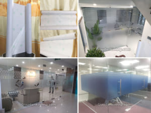 Giay dan kinh cat mo van phong